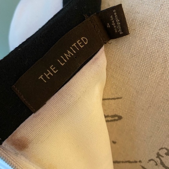 Black and white color block fully lined dress and jacket set size 4 - Picture 5 of 9